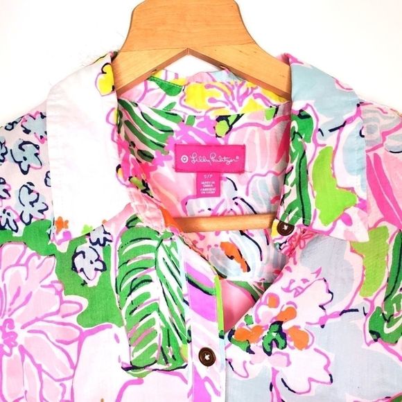 Lilly Pulitzer for Target Long Sleeve Button Down - Picture 3 of 5